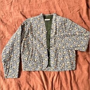 Universal Thread Floral Quilted Coat